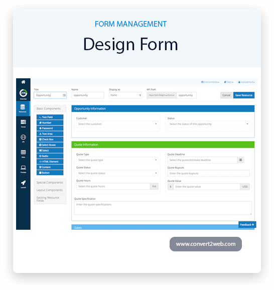 Form manager